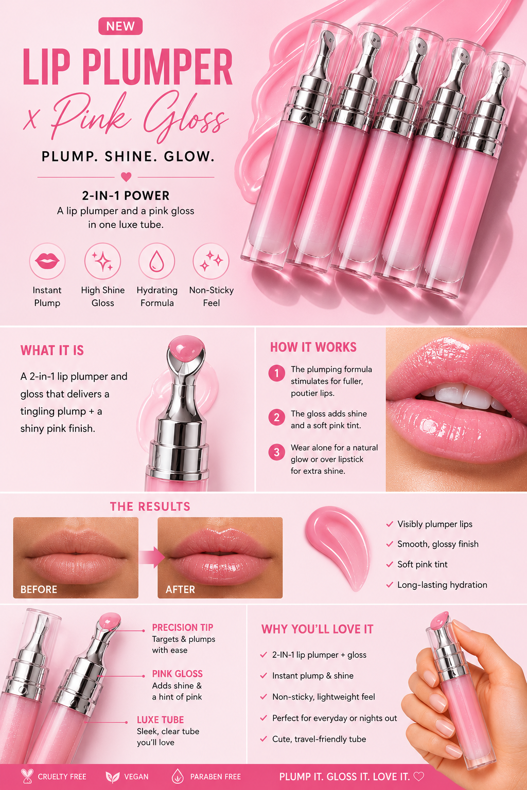 *INTENSE Plumper x Baby Pink Gloss