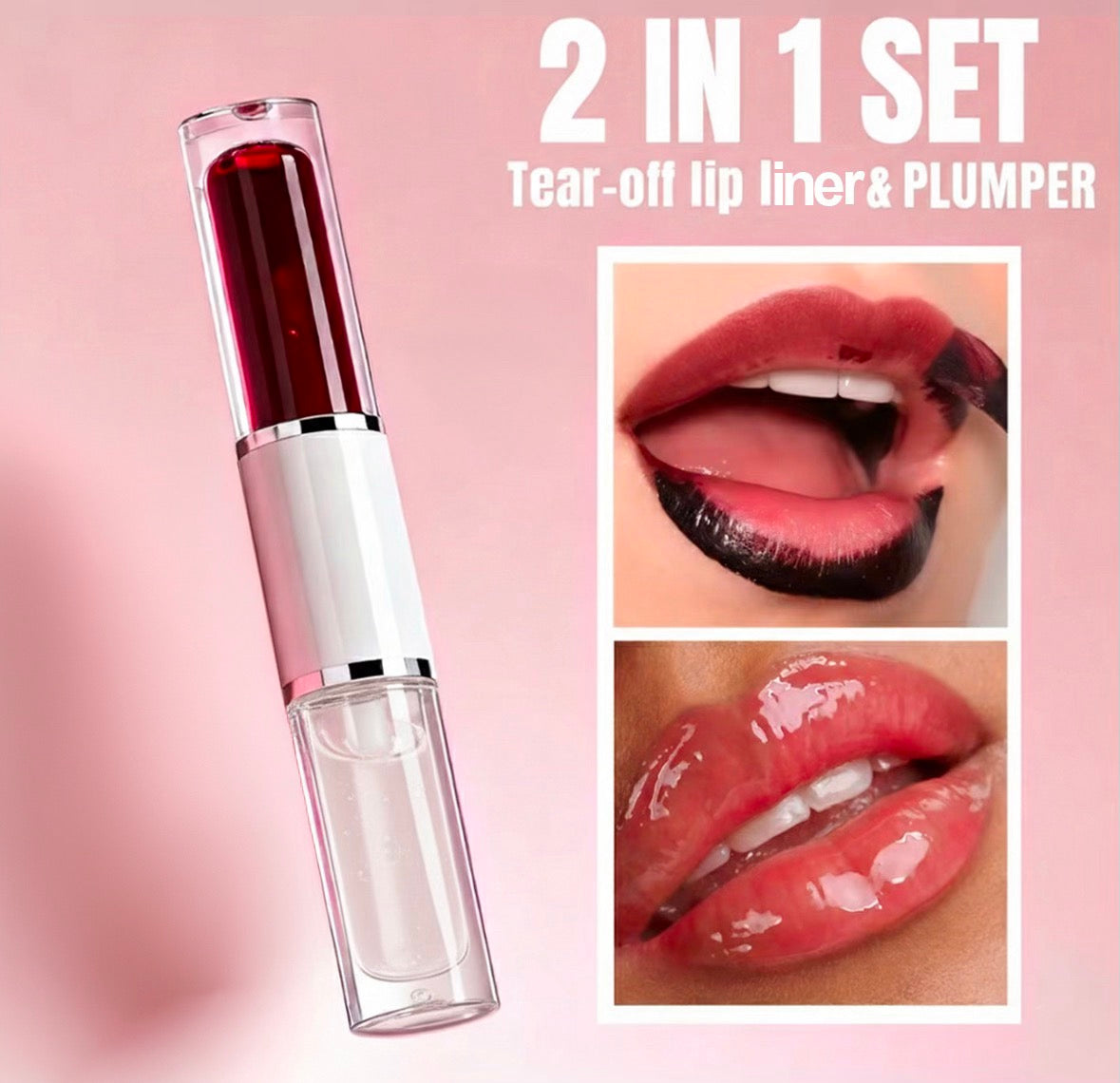 *2 in 1 Lip Plumper + Tear Off Lip Stain