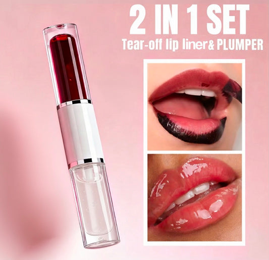 *2 in 1 Lip Plumper + Tear Off Lip Stain